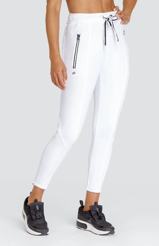 Comfortable Lounge Clothing Eleanor Chalk White Jogger