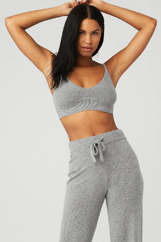 Women's Comfortable Apparel Cashmere Jet Set Bra - Dove Grey Heather