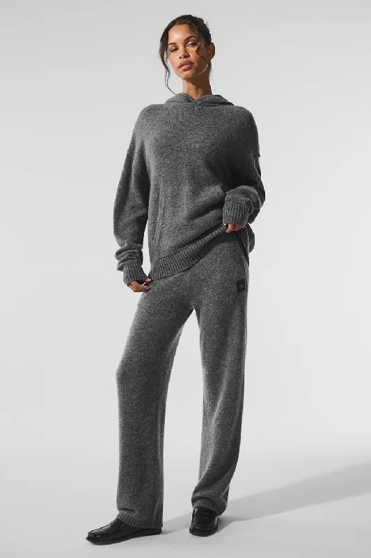 Women's Comfortable Apparel New Class Cashmere Sweatpant - Platinum Grey