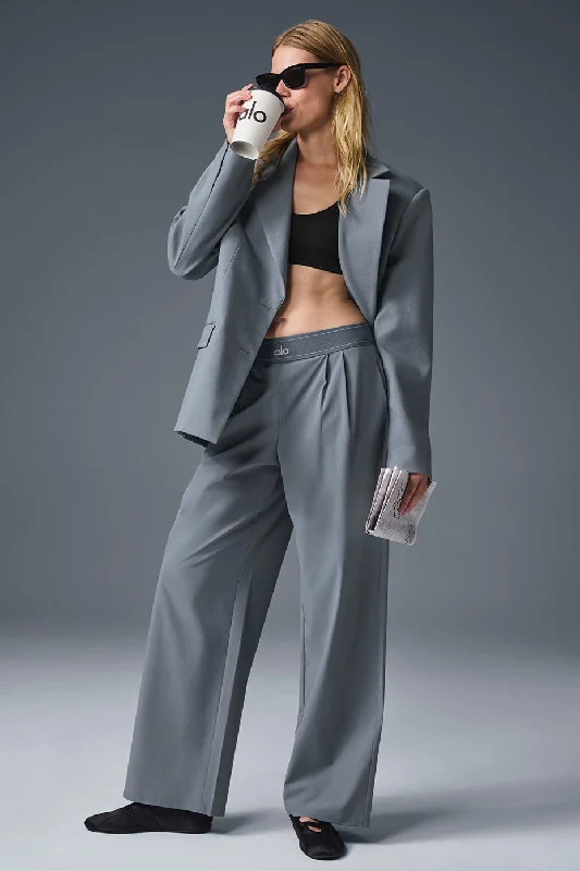 Women's Luxury Garments Suit Up Trouser (Long) - Steel Grey