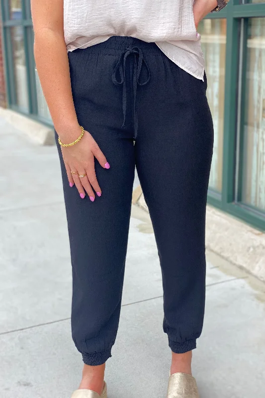 Women's Work Apparel Black Joggers