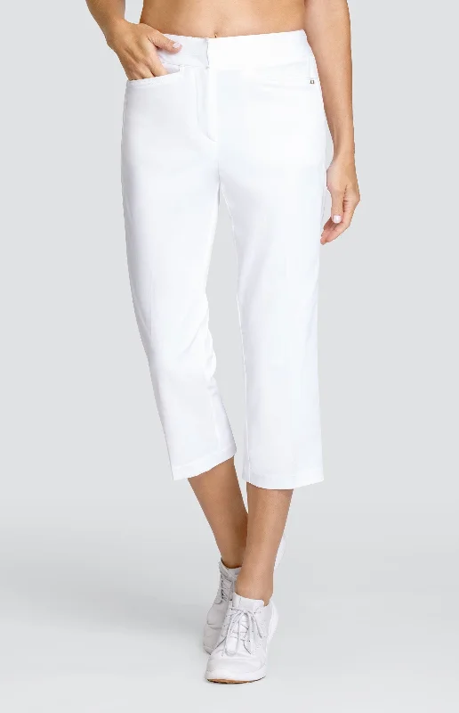 Women's High-Fashion Outfit Classic 23" Capri - Chalk White