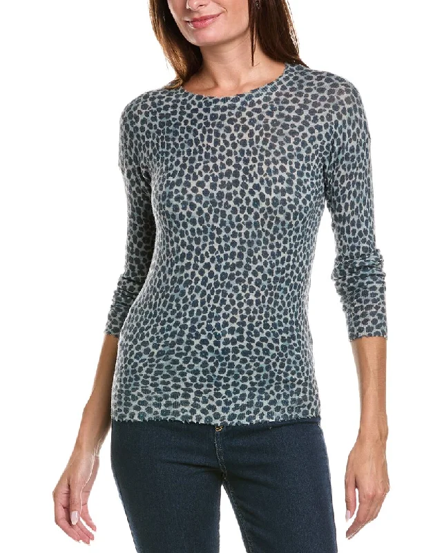 Luxury Women's Clothes Autumn Cashmere Leopard Cashmere Sweater