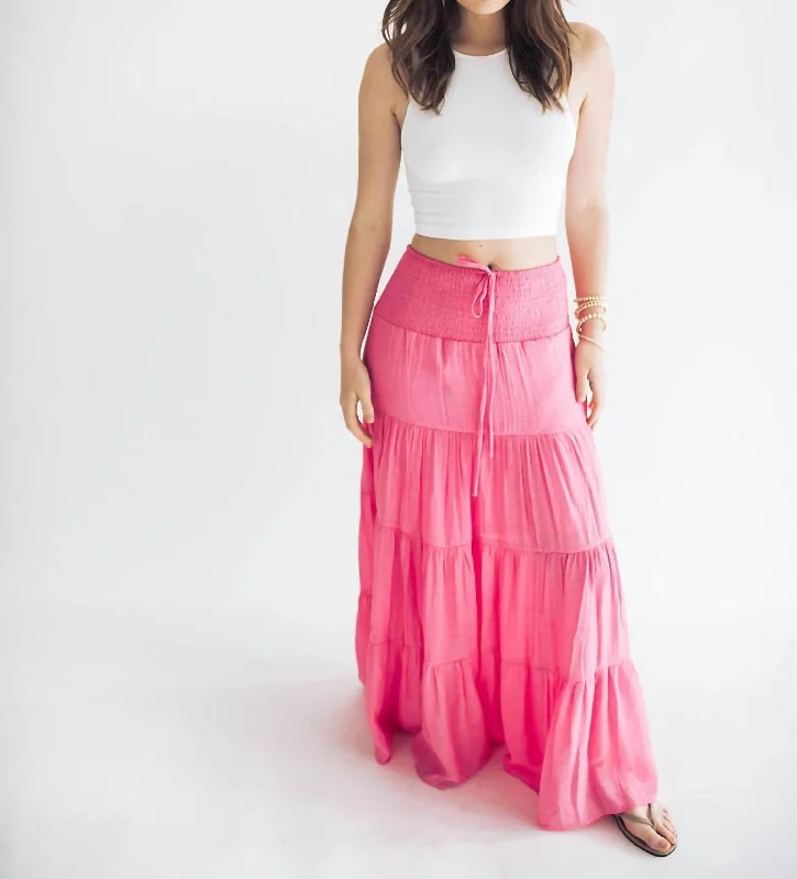 Women's Relaxed Outfit Alara Maxi Skirt In Pink