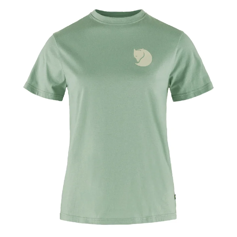 Stylish Women's Apparel Fjallraven Womens Fox Boxy Logo Tee Misty Green