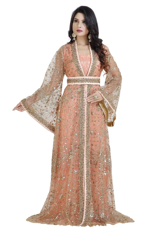 Casual Attire For Women Turkish Caftan Dress Khaleeji Thobe