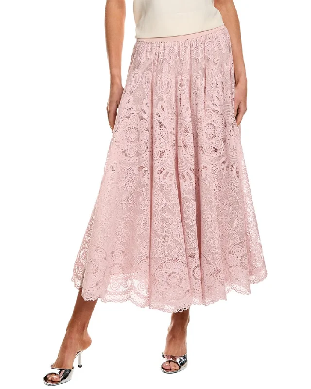 Women's Outerwear Apparel RED Valentino Lace Maxi Skirt