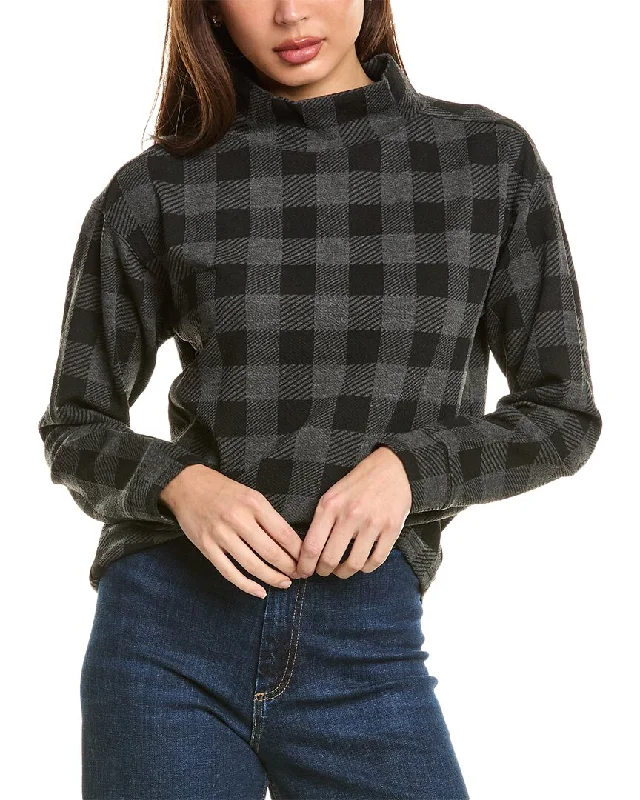 Women's Stylish Outdoor Outfit beachlunchlounge Tameron Plaid Sweater