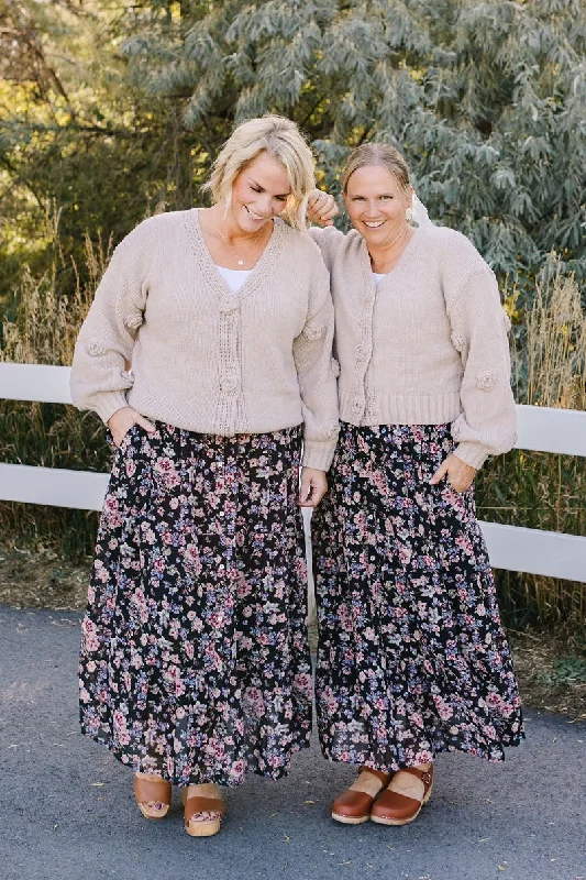 Women's Clothes For Outdoor Events April Maxi Skirt (S M Left)