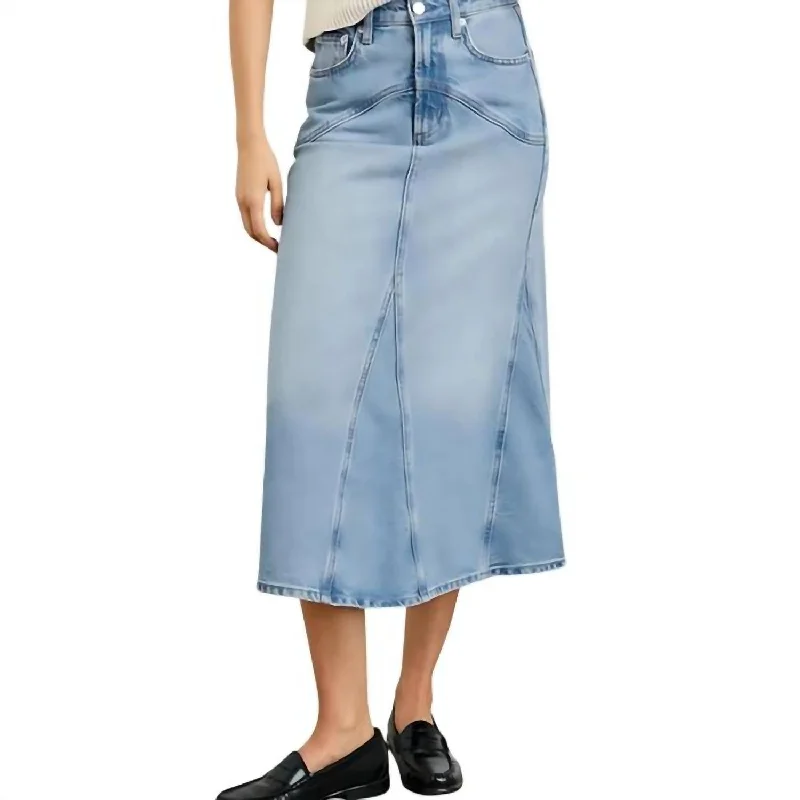 Women's Everyday Garments Del Rey Midi Skirt In Original Blue