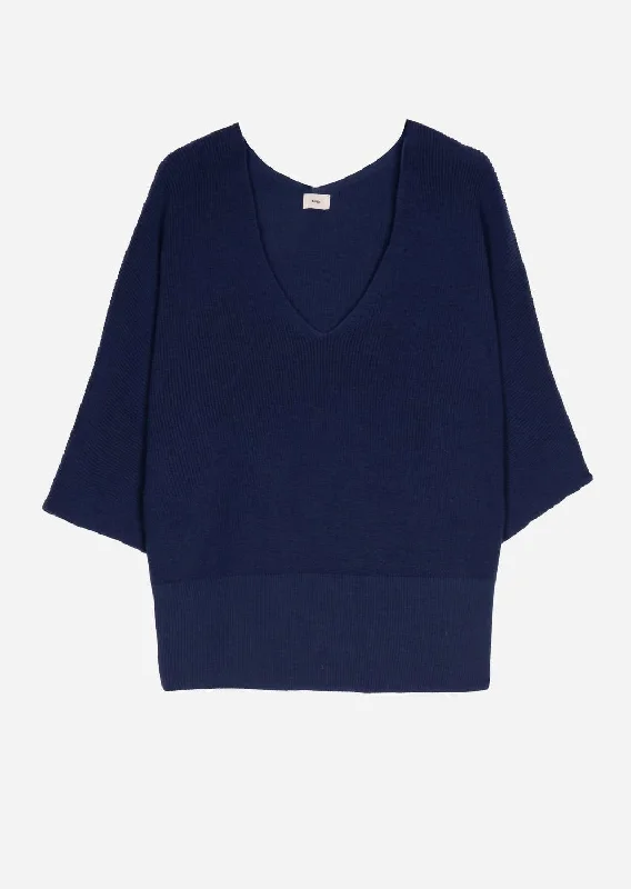 Women's Evening Wear Outfit Women's Lenono Loose Knit Sweater In Navy