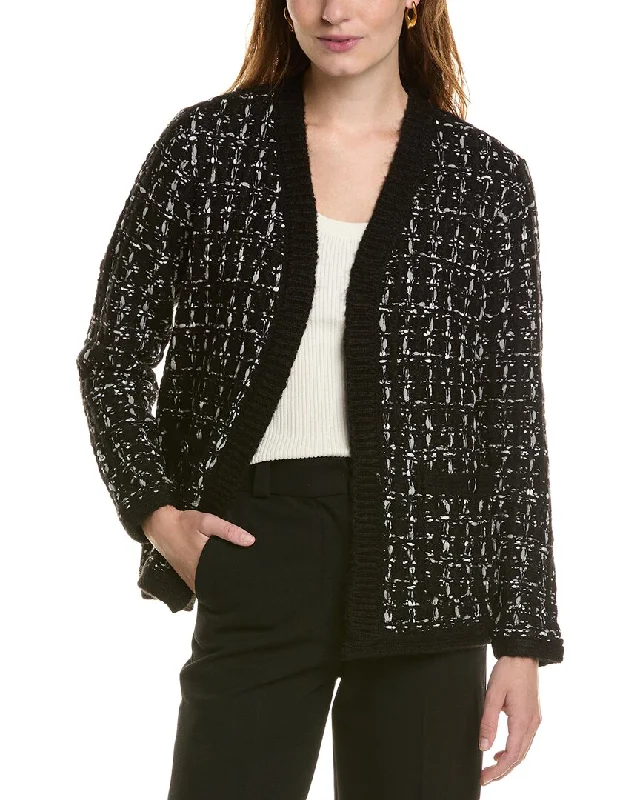 Women's Festive Attire Anne Klein Kissing Front Cardigan