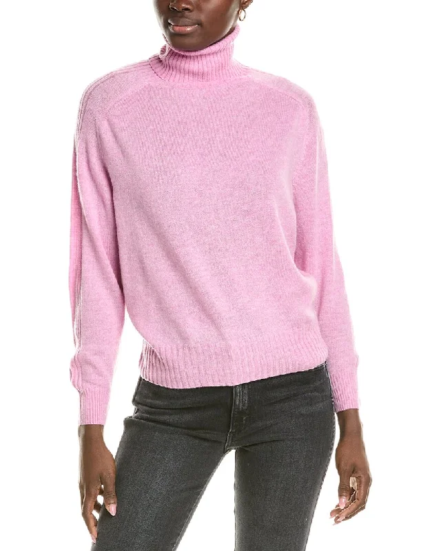 Women's Clothes For The Office Brodie Cashmere Wool & Cashmere-Blend Overarm Rib Roll Neck Jumper