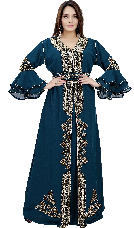 Casual Clothing For Women Henna Party Arabian Kaftan Dress