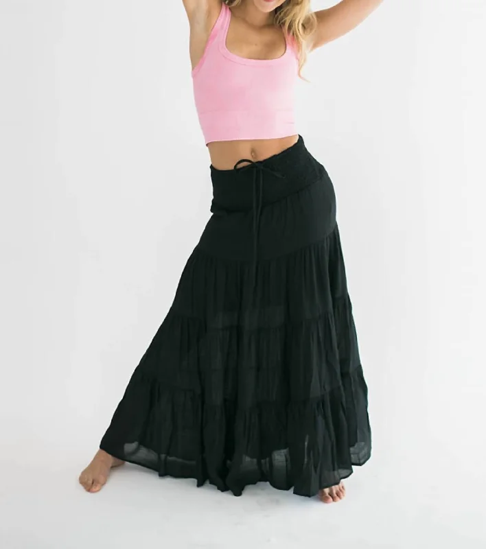 Women's Evening Wear Outfit Alara Maxi Skirt In Black