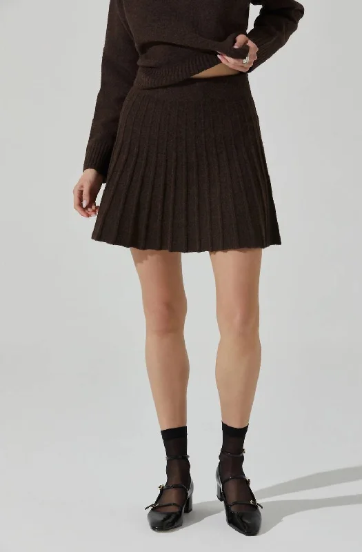 Stylish Outerwear Clothing For Women Marceline Skirt In Brown