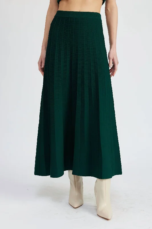 Women's Trendy Clothing Sigrid Midi Skirt In Forest Green