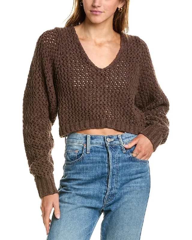 Women's Versatile Apparel John Elliott Foam Boucle Knit Cropped Sweater