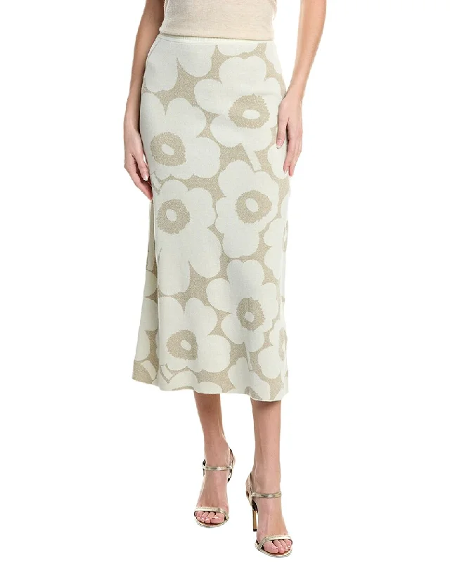 Women's Outdoor Attire Marimekko Kvaternio Linen-Blend Skirt