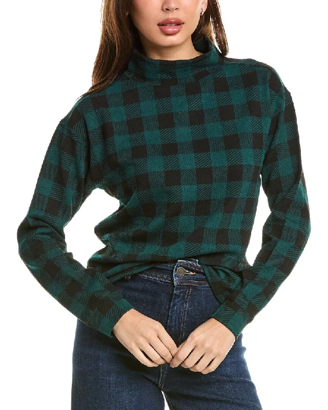 Women's Cozy Outfit For Lounging beachlunchlounge Tameron Plaid Sweater