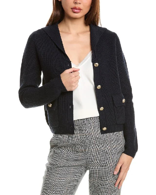 Women's Seasonal Attire Bruno Magli Sailor Collar Wool Jacket