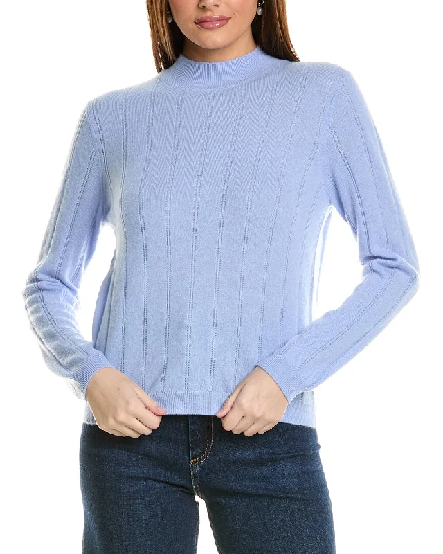 Stylish Clothes For Women Amicale Cashmere Wide Rib Cashmere Sweater