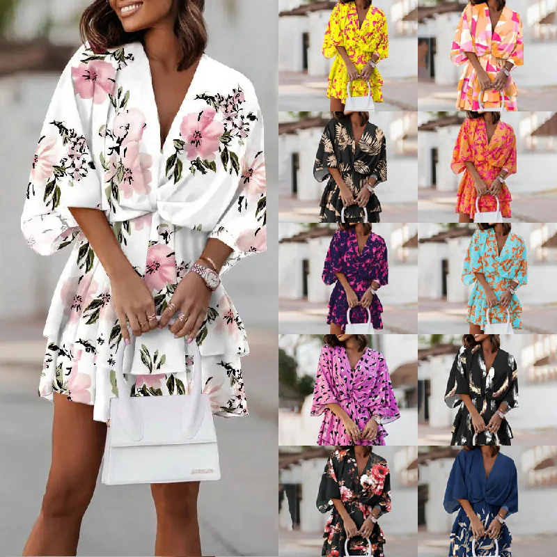 Women's Activewear Attire 2022 Spring Summer Printed Women's Dress Ethnic Sleeveless Patchwork Long Women Maxi Casual Dresses Clothing