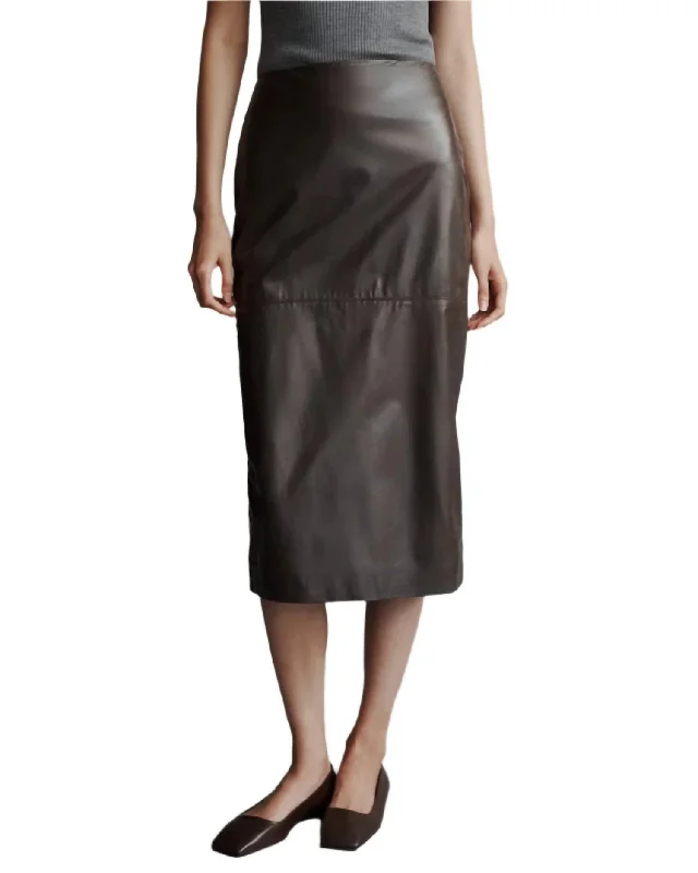 Women's Holiday Clothes Lola Midi Skirt In Fudge