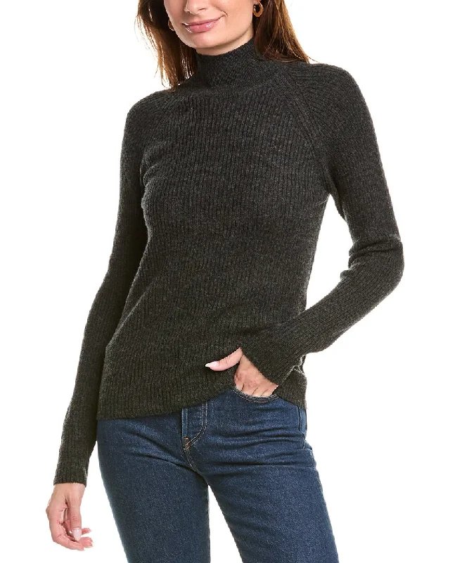 Women's Occasion Wear Apparel Brodie Cashmere Wool & Cashmere-Blend Skinny Mock Neck Jumper