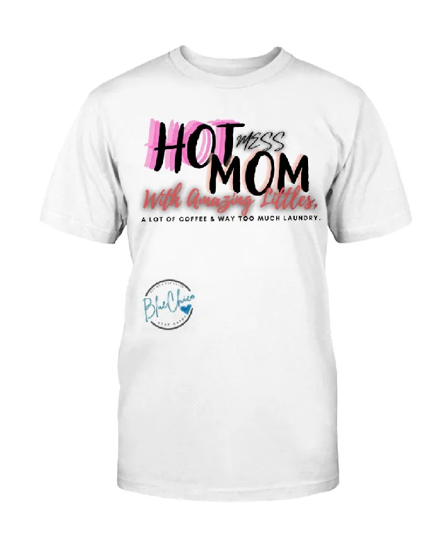 Women's Wardrobe Apparel HOT Mess Mom Cotton Tee