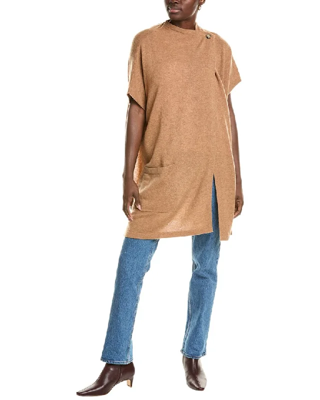 Stylish Women's Apparel Brodie Cashmere Luxe Wool & Cashmere-Blend Poncho