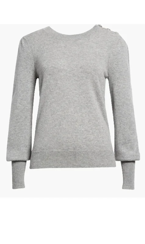 Modern Women's Clothes Nelia Cashmere Sweater In Heather Grey