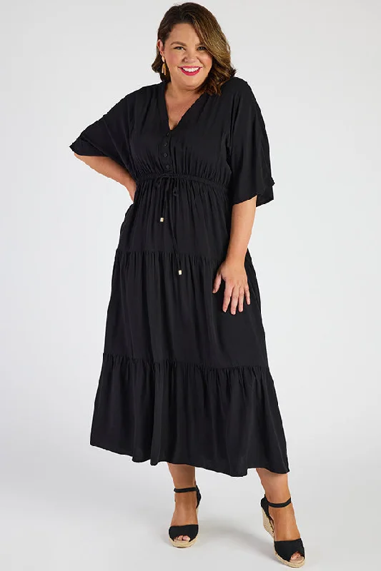 Classic Clothes For Women Maddie Black Dress