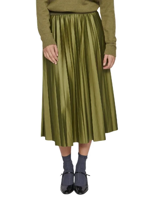 Women's Seasonal Wardrobe Clothing Allure Midi Skirt In Olive