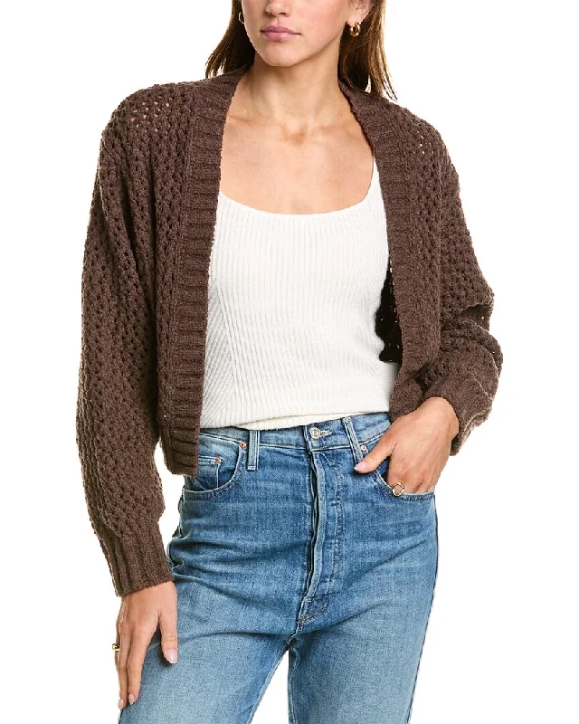 Women's Athletic Clothes John Elliott Foam Boucle Knit Cropped Cardigan