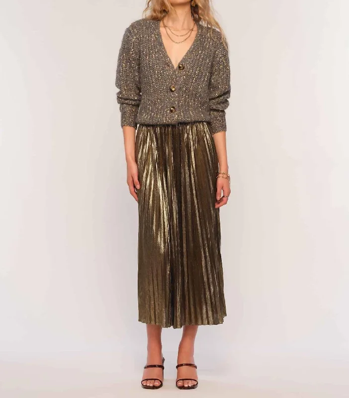 Women's High-End Clothing Enora Skirt In Bronze