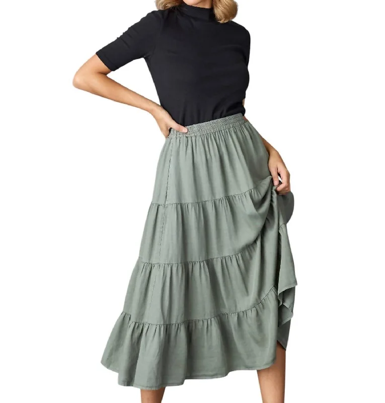 Women's Elegant Clothes Jane Skirt In Sage