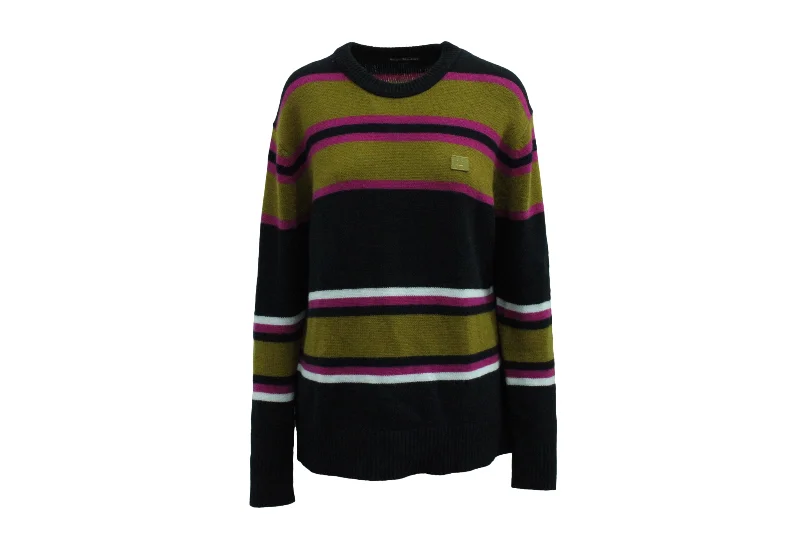 Fashion-Forward Women's Clothing Acne Studios Nima Striped Knit Sweater in Multicolor Wool