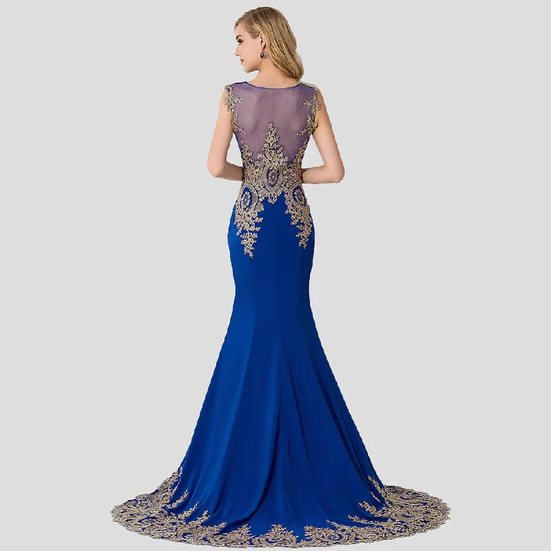 Women's Urban Clothing FashionSierra - Plus Size Blue Prom Dresses