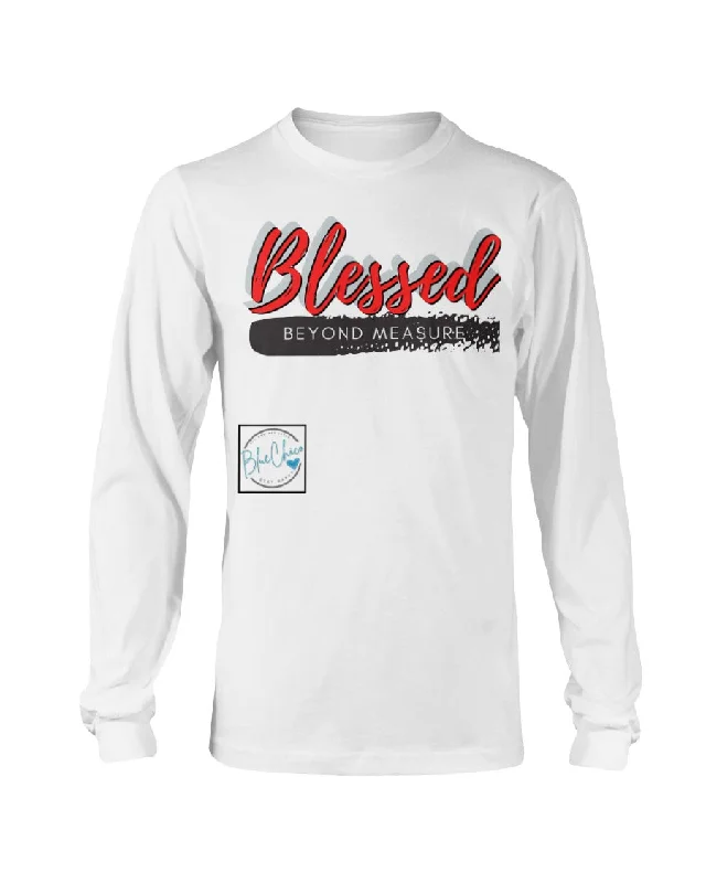 Women's Luxury Apparel "Blessed" Long Sleeve Statement Tee