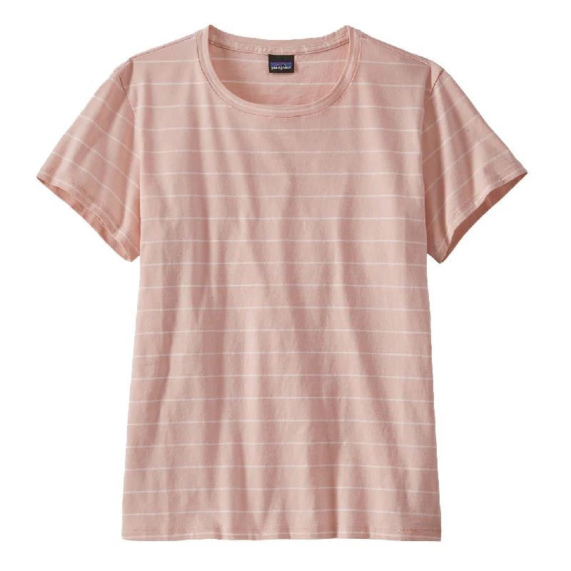 Women's Chic Apparel Patagonia Womens Regenerative Organic Certified Cotton Tee Cozy Peach