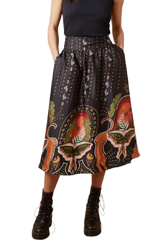 Women's Contemporary Apparel Maude Midi Skirt In Black