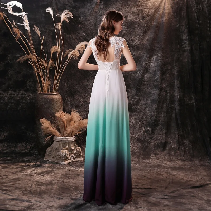 Women's Cozy Winter Attire FashionSierra - New A-Line Ombre Prom Dresses