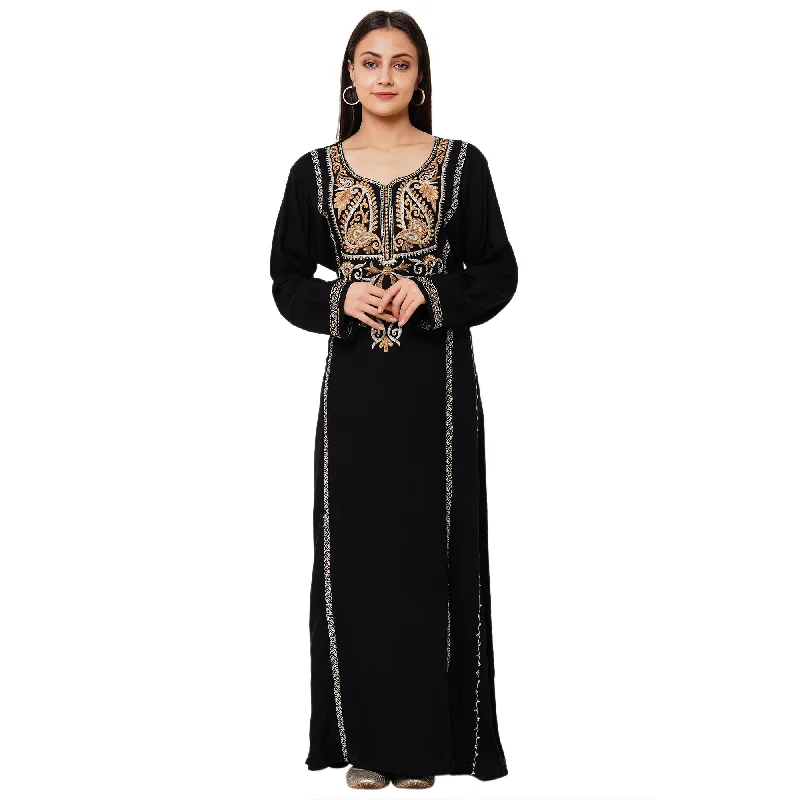 Women's Clothing For Special Occasions Embroidered Rayon Maxi Dress