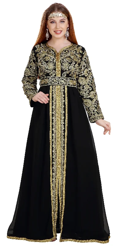 Women's Functional Outfit For Outdoor Activities Kaftan Gown TeaParty Dress