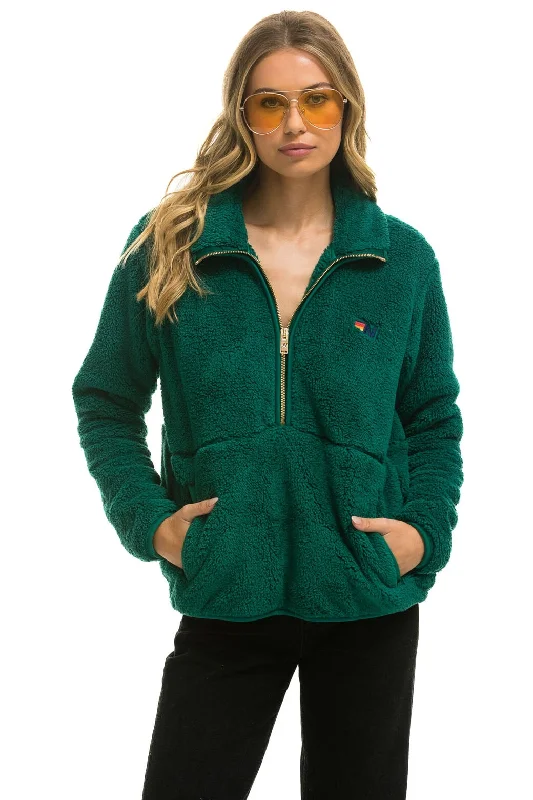 Women's Elegant Evening Outfit TEDDY UNISEX HALF ZIP JACKET - AMAZON