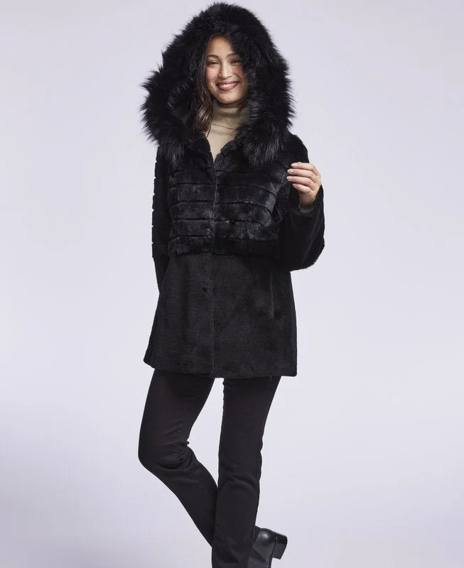 Women's Plus-Size Apparel #146HD Sheared Rabbit Flocked Lamb and Fox  just one XS  $375 use code Jan20