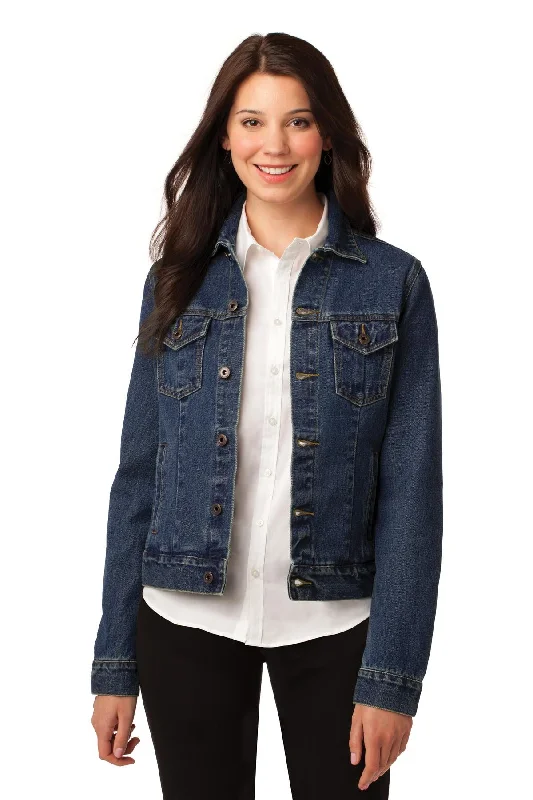 Women's Vacation Outfit Set Port Authority Ladies Denim Jacket. L7620