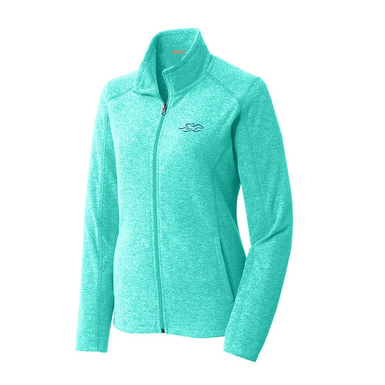 Flash Sale On Fashion – Act Fast Womens Luxe Fleece Jacket - Heathered Aqua