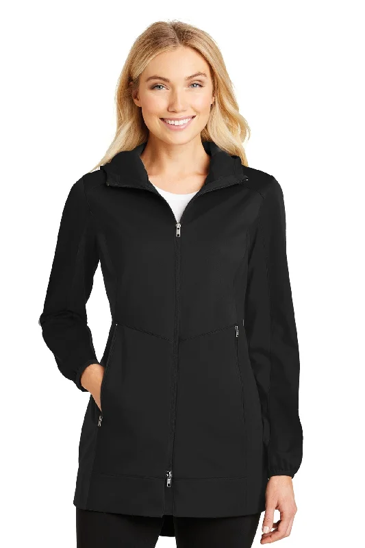 Women's Work Outfit For The Office Port Authority Ladies Active Hooded Soft Shell Jacket. L719